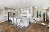 kitchen and island