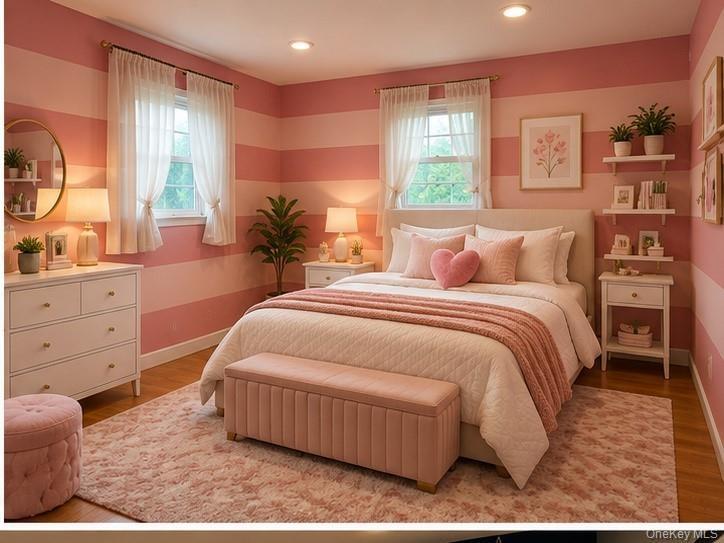 Staged 3rd Bedroom