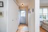 Entry hallway with closet