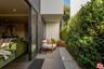 Ground-level patio connection