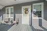 Covered porch to enjoy a cup of coffee