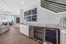 Living space wet bar.