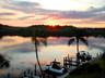 Reflections of sunrise on Little Sarasota Bay & Jim Neville Marine & Wildlife Preserve.