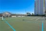 Lighted tennis and pickleball courts for year-round recreation.