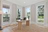 Home office features a fireplace too!