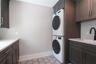 Full sized stackables in downstairs laundry room..the prettiest one you'll find!