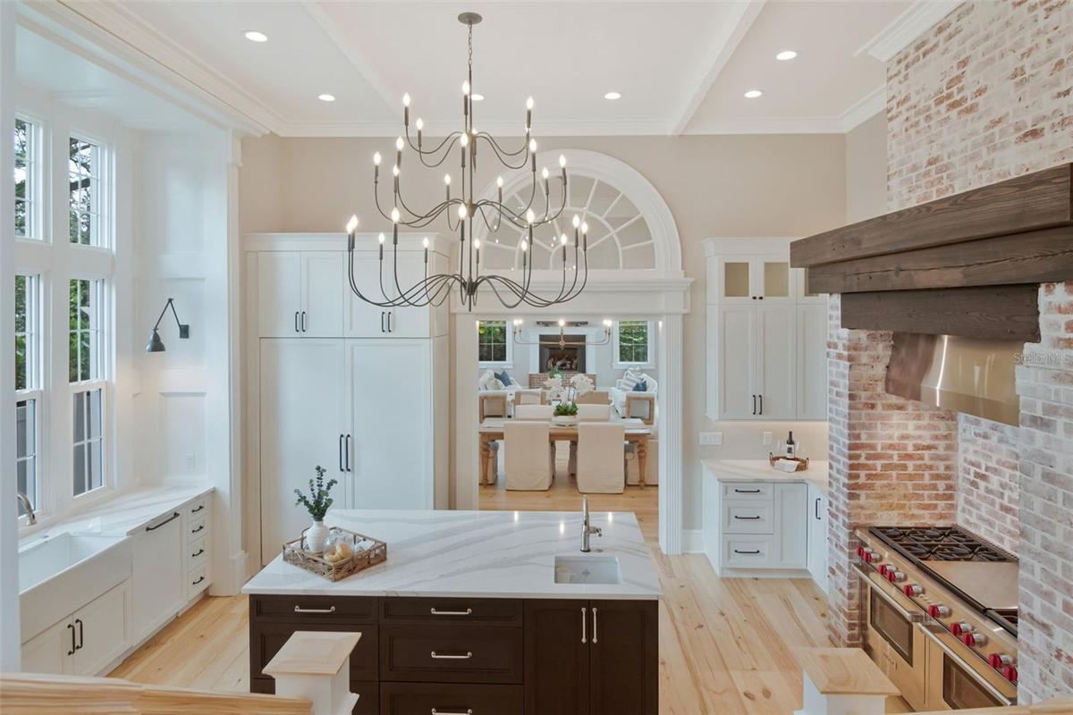 Exquisite kitchen finishes with layered living