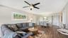 Living room and dining room view