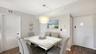 Dining area, door shown is to primary bedroom