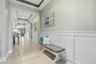 Entry foyer with board-and-batten wainscoting