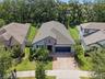 Aerial view of the home on a 10,348 sq ft lot