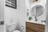 Half bathroom on the first floor