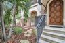 Courtyard front door from Beach Drive