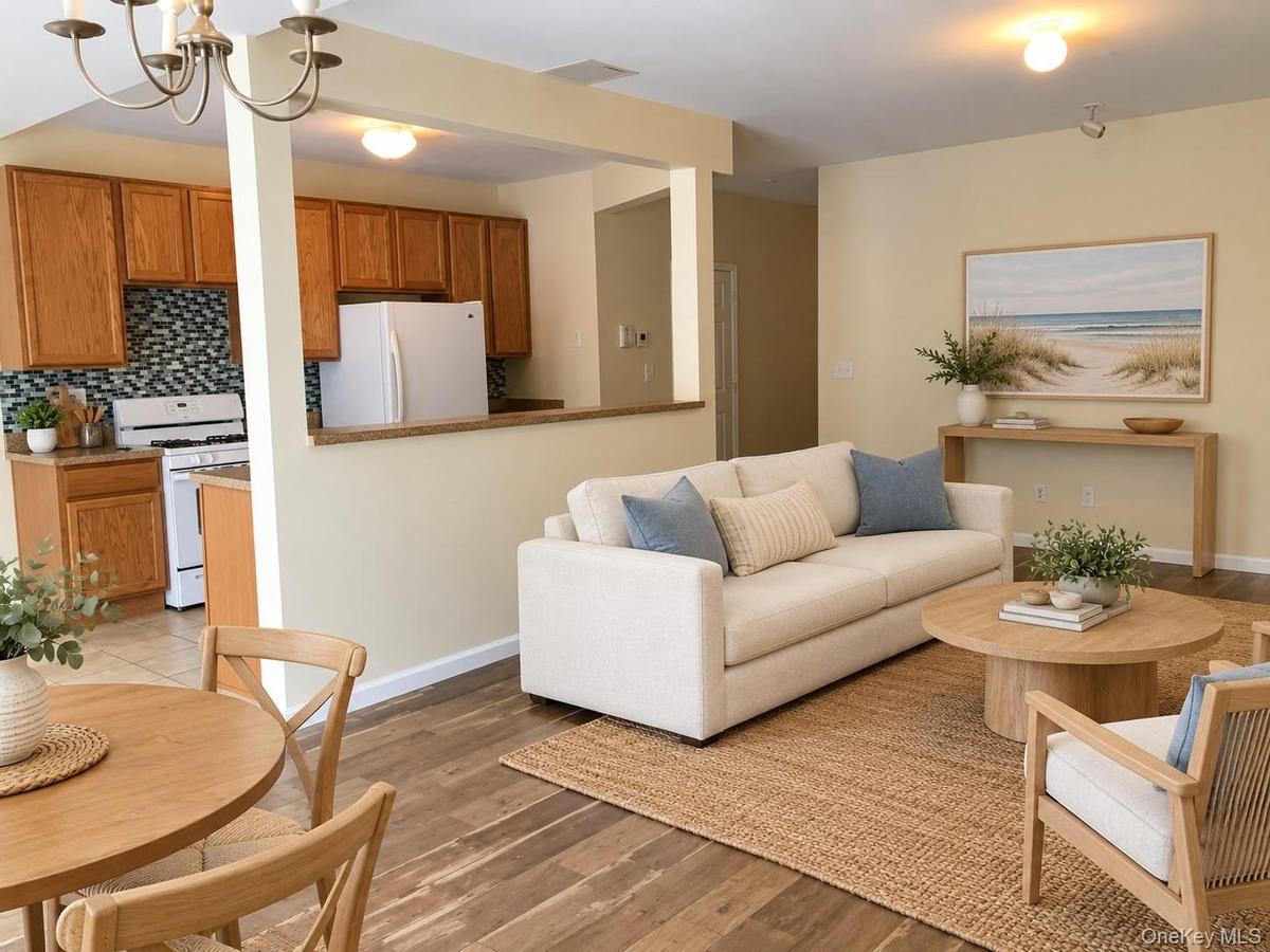 Open concept, virtually staged.