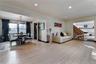 Living room and dining room