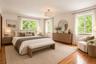 Virtually staged primary bedroom