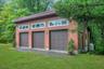3 bay garage w/8 ft doors