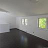Spare room featuring a healthy amount of sunlight, a baseboard radiator, and lofted ceiling
