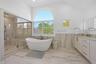 Primary- steam shower, soaking tub