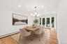 Virtually staged dining room