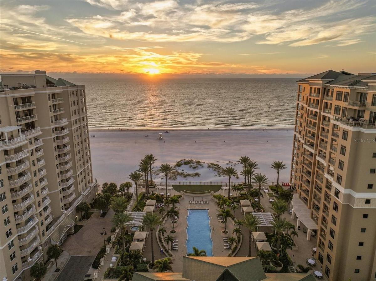 The Sandpearl, beautifully set along Clearwater Beach with the Gulf as its backdrop.