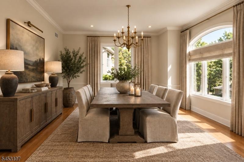 Virtual Staged Dining Room