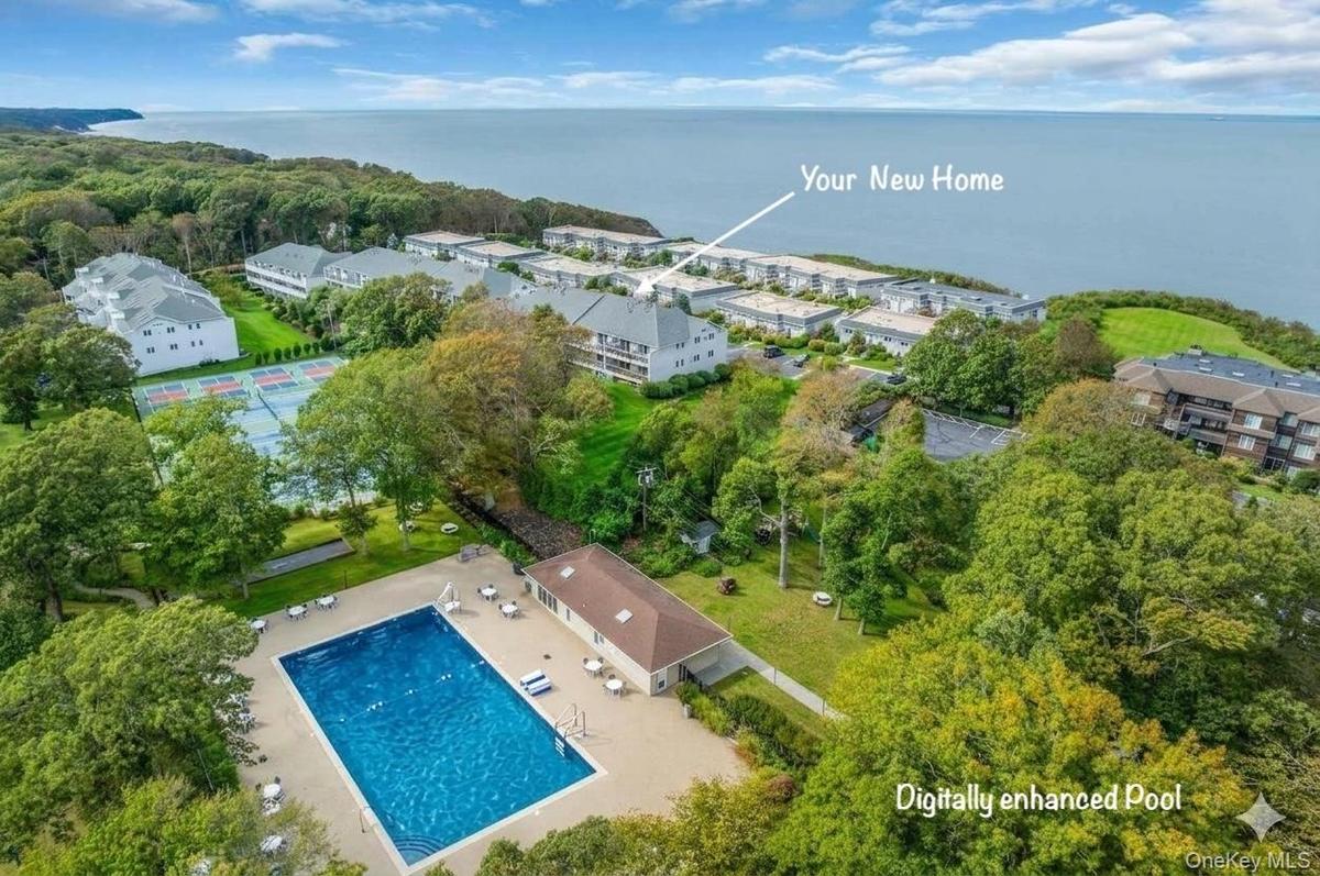 Digitally enhanced pool showing community and unit