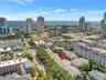 Aerial view highlights The Huntington’s prime downtown location near the waterfront, Beach Drive, parks, marinas and cultural attractions.