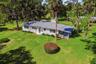 Old Florida Setting, yet a Concrete Block House with a Metal Roof