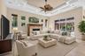 Virtually staged family room option 2