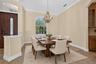 Virtually staged dining room option 1
