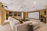 Virtually staged movie room