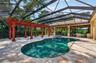 Salt water heated pool & spa with pebbletec finish
