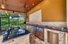Built in outdoor kitchen