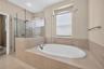 Large soaking tub