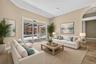 Virtually staged living room option 1