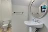 Guest half bathroom downstairs.