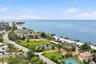 Siesta Town House Community -- the U-shaped pebble driveway w/grassy area and fountain!