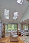 Living Room with skylights