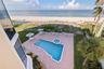 Beach front pool and patio
