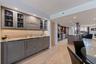 Custom built in buffet with built in Sub-zero wine fridge