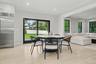 kitchen opens  to Family room.