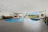 Indoor Pool and Spa with fireplace