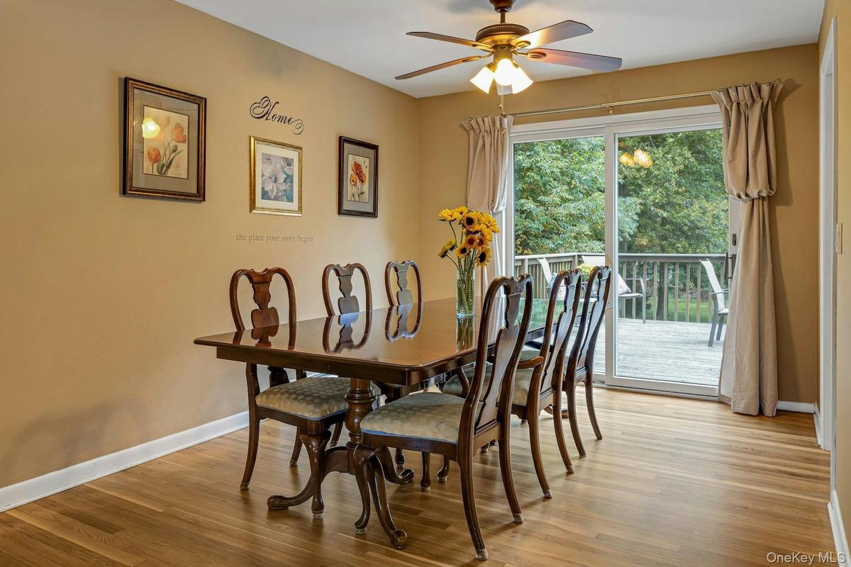 Dining Room with door out to deck