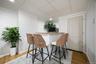 High top seating area in basement