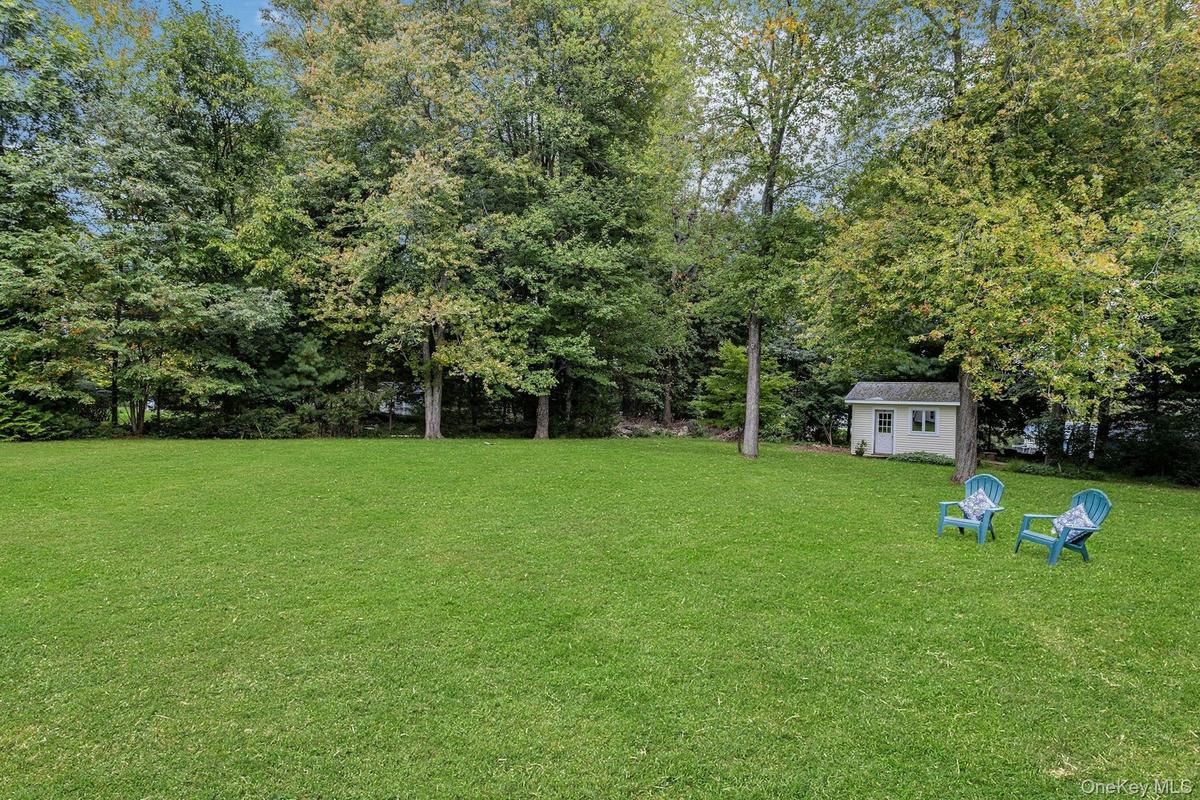 Flat park-like yard