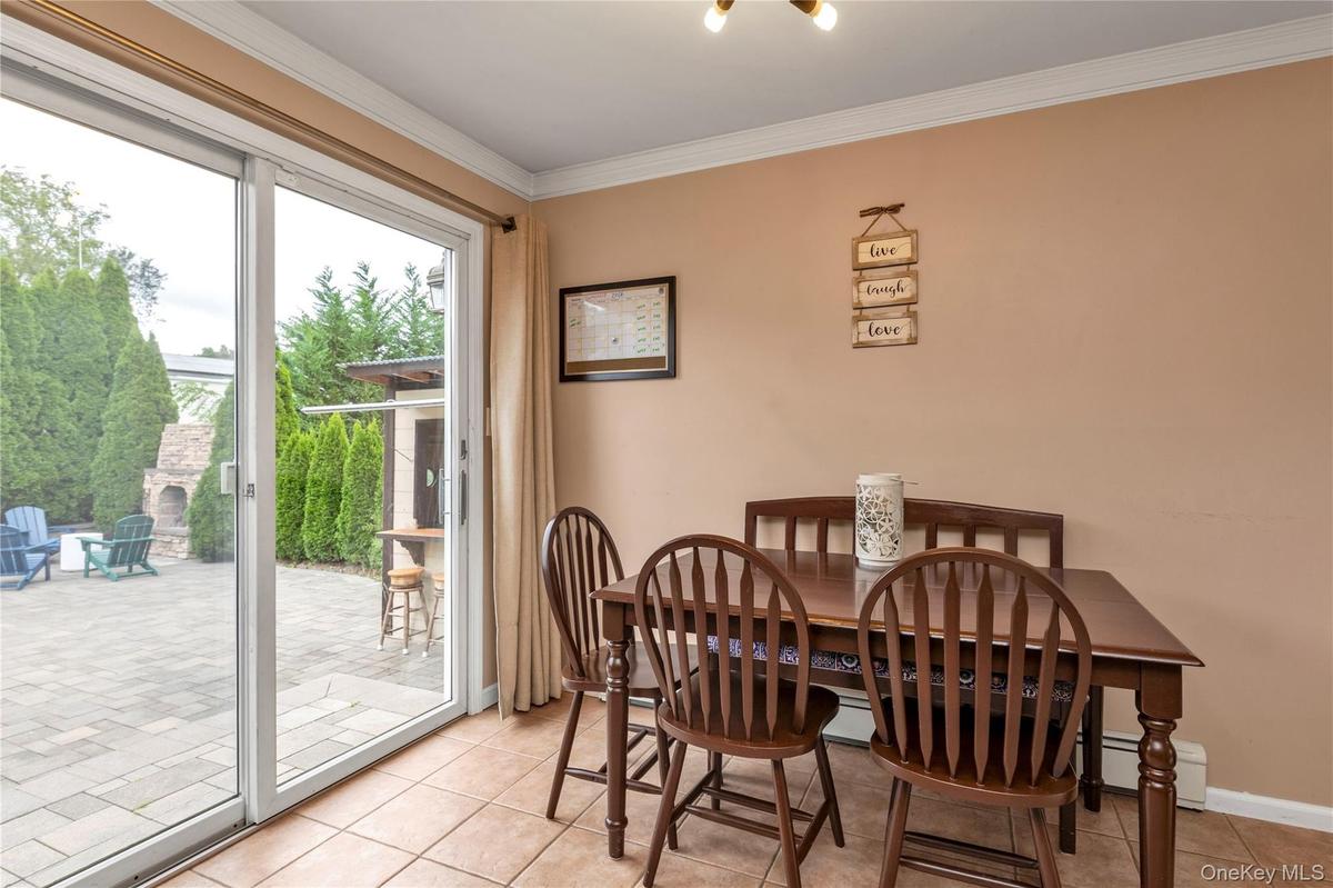 Dining Area That Has Sliders to The Yard.