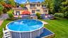 Nestled on over 1.2 acres, this property offers a private backyard oasis featuring a level, expansive fenced in yard, spacious patio, and above-ground