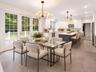 Digitally Staged Dining Area and Kitchen