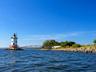 View of scenic Tarrytown lighthouse from River Walk - also close to Rockefeller trails and Stone Barns